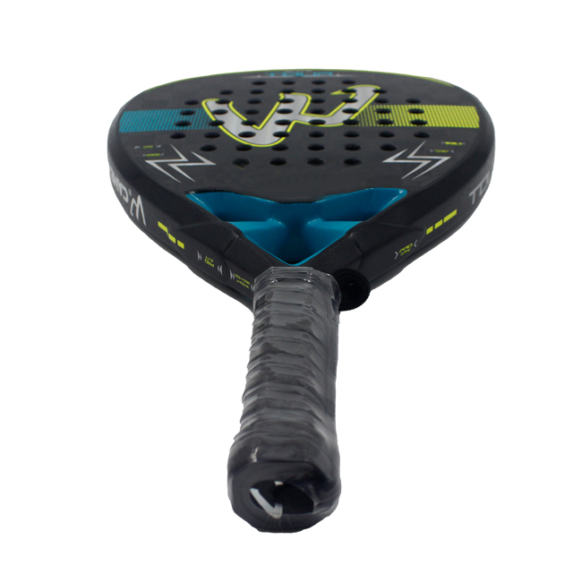 Nuevos productos explosivos Fabricante al aire libre Fábrica Entrenamiento profesional Raqueta de tenis Padel Black Carbon