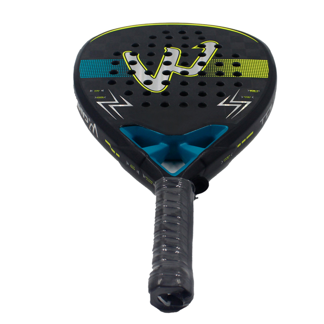 Nuevos productos explosivos Fabricante al aire libre Fábrica Entrenamiento profesional Raqueta de tenis Padel Black Carbon