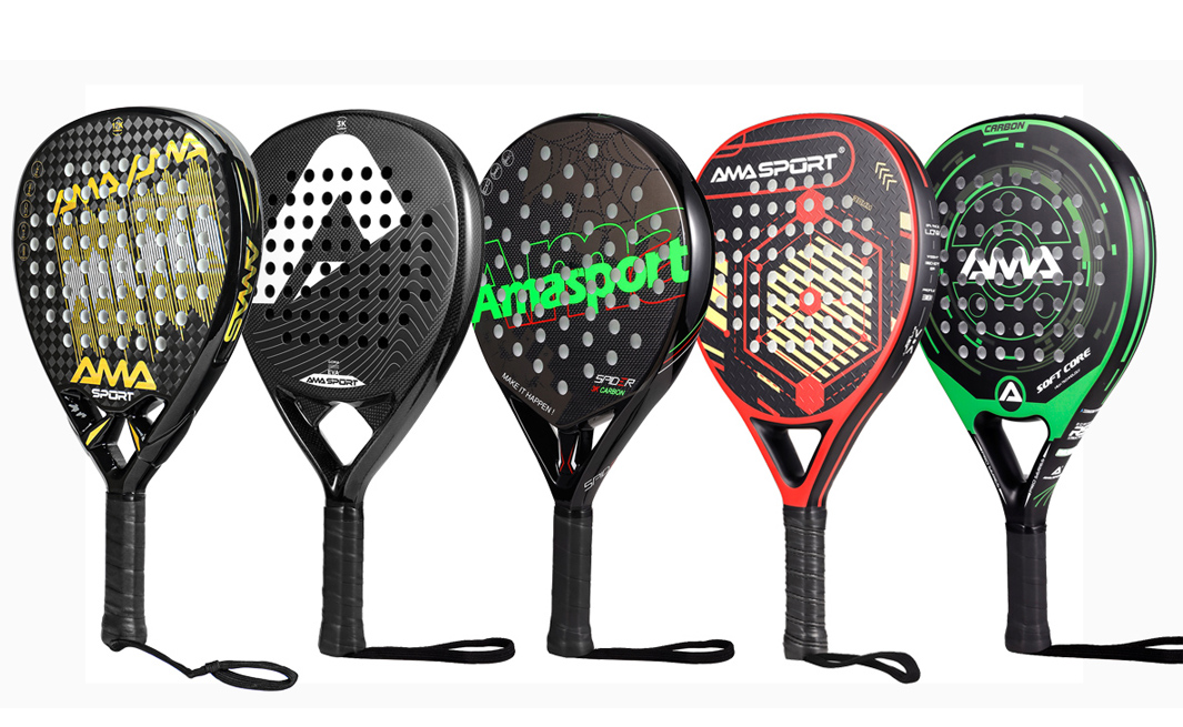 Precio de fábrica Padel Paddle raqueta de tenis de fibra de carbono Pop tenis Paddleball raquetas 3K, 12K, 18K, carbono completo
