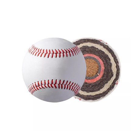 Béisbol personalizado duradero de alta calidad con logotipo de cuero de vaca, 85% de contenido de lana para juegos profesionales