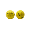 Pelotas de golf duraderas impresas con logotipo personalizado de alta calidad, campo de prácticas Surlyn de 2 piezas con pelota de golf a rayas