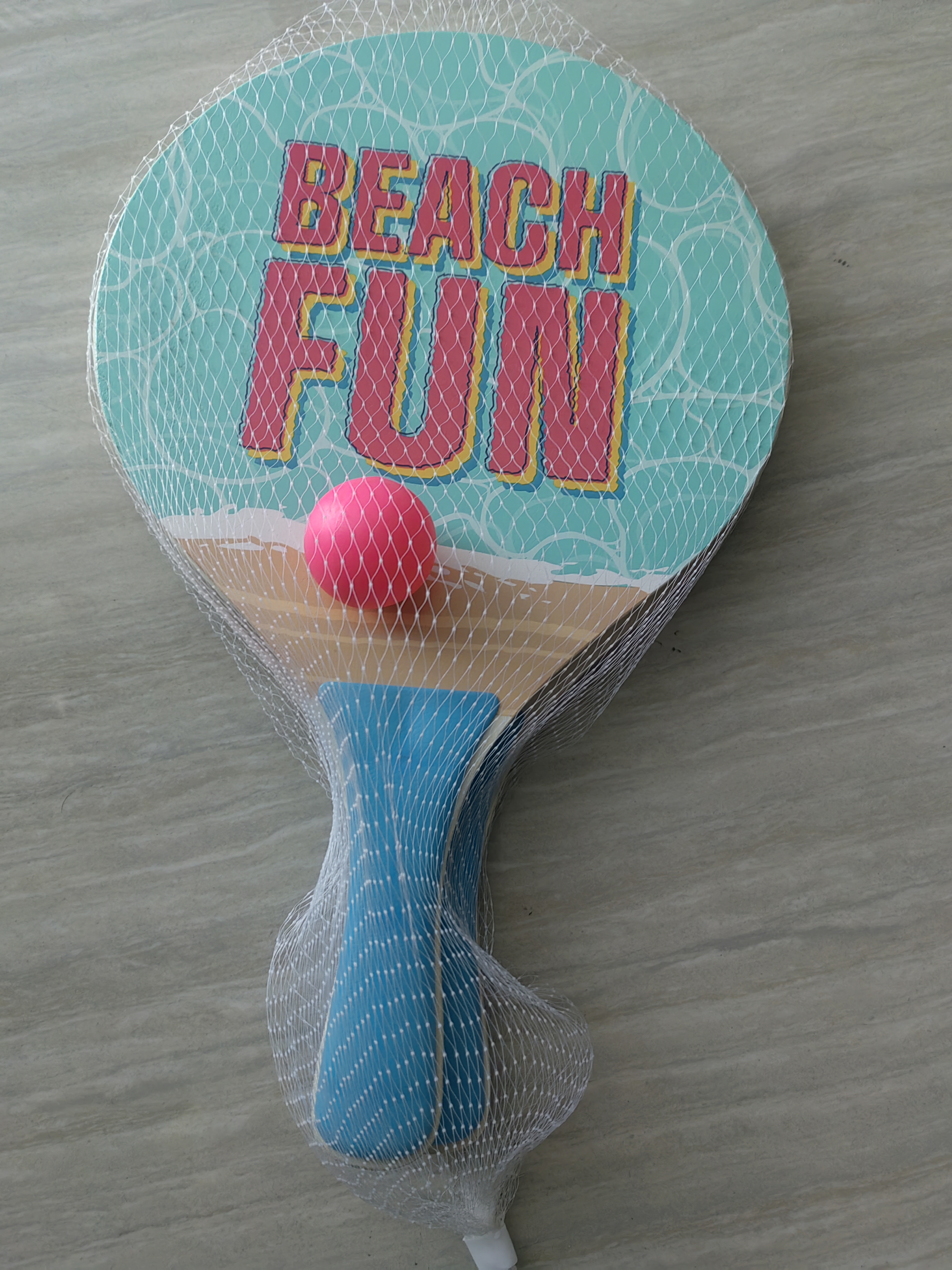 Juego de raqueta de playa con 2 paletas de madera con mango suave, raqueta de tenis para interiores y exteriores para familia, niños y adultos