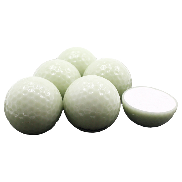 Pelota de Golf luminosa de 2 capas para entrenamiento nocturno, suministros nocturnos, serie Surlyn, venta al por mayor, 2023