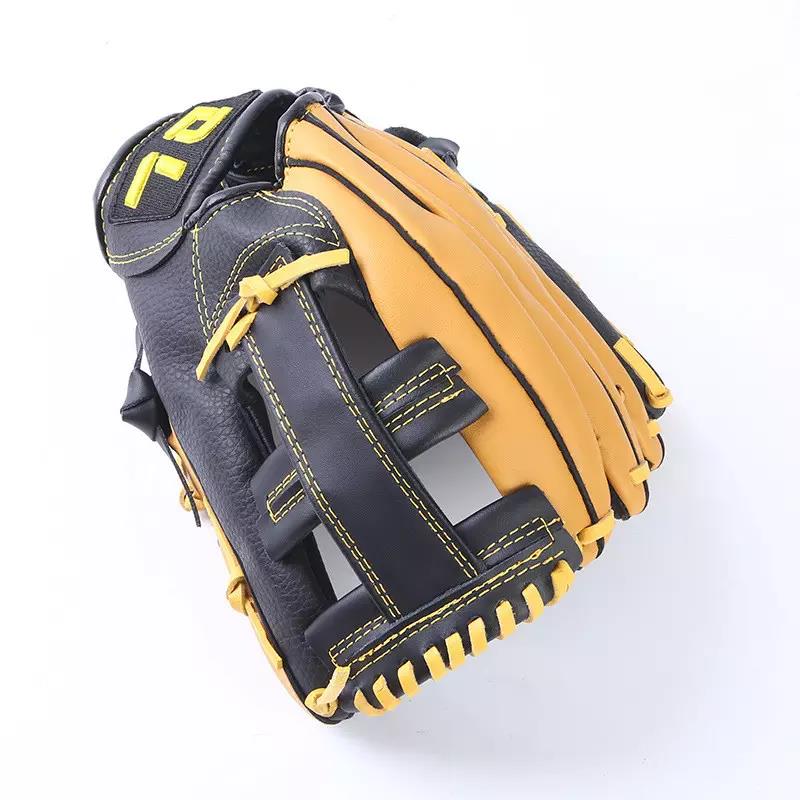 Guantes de cuero de plena flor para mano derecha, guante de béisbol para práctica de entrenamiento deportivo al aire libre para niños