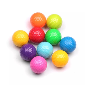 Venta caliente Logotipo personalizado Regalo de promoción Surlyn Mini coloridas pelotas de golf para niños Golf Range Ball con precio de fábrica