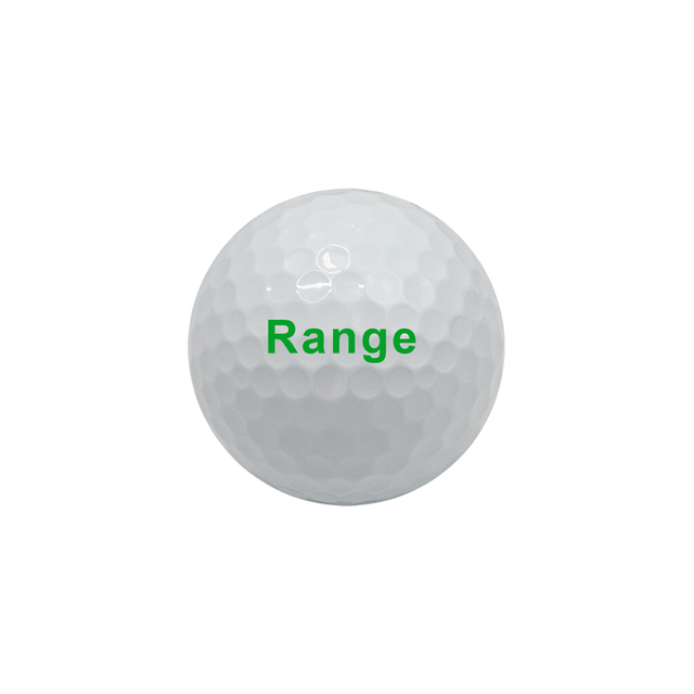 Pelota de campo de golf de 2 capas a precio de fábrica para practicar logotipo personalizado de color blanco