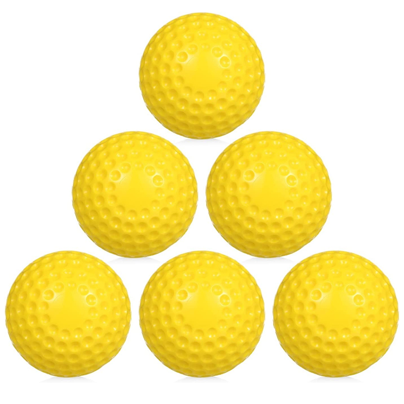 Pelotas de sóftbol para máquina de lanzamiento Pelotas de sóftbol con hoyuelos Pelotas de sóftbol para máquina de lanzamiento sin picaduras de 12 pulgadas para coordinación mano-ojo Práctica de bateo y fildeo