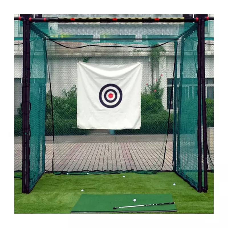 Jaula de práctica de golf de red para golpear golf individual al aire libre interior de 3x3x3m con objetivo