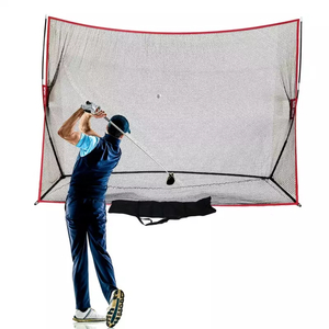 Red de golpeo de golf resistente de 10 x 7 pies para práctica de conducción de golf en interiores o patios traseros 
