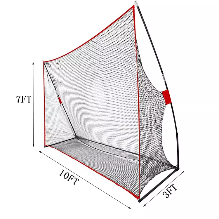 Red de golpeo de golf resistente de 10 x 7 pies para práctica de conducción de golf en interiores o patios traseros 