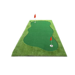 Mini golf verde al aire libre interior personalizado portátil, entrenador de campo de golf, putting green de golf